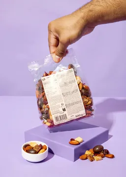 KoRo Apfel Zimt Mix mit Schokomandeln und Pekannüssen 500 g – Produktbild 1 von 1
