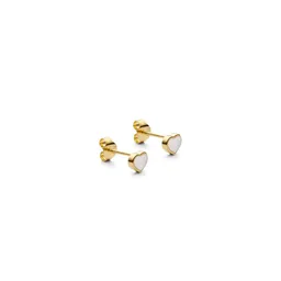Design Letters Pearl Little Big Love Ohrstecker, vergoldet (set of 2 pcs) – Produktbild 1 von 1