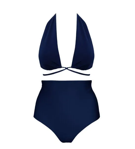Anekdot Anekdot Bikini Set Versatile Top + Core High Slip, Navy (blue), – Produktbild 1 von 2