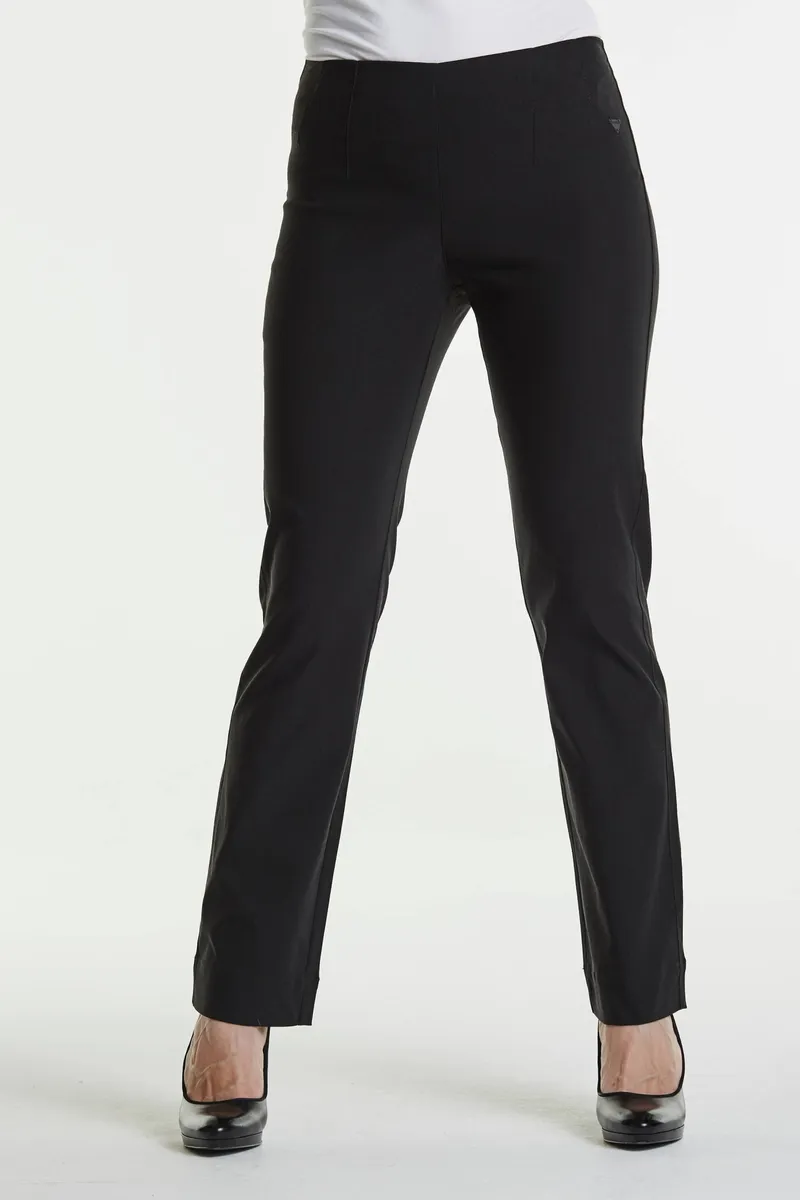 LAURIE LAURIE Damen vegan Hose Straight Bella Ml Schwarz, Schwarz, – Produktbild 2 von 2