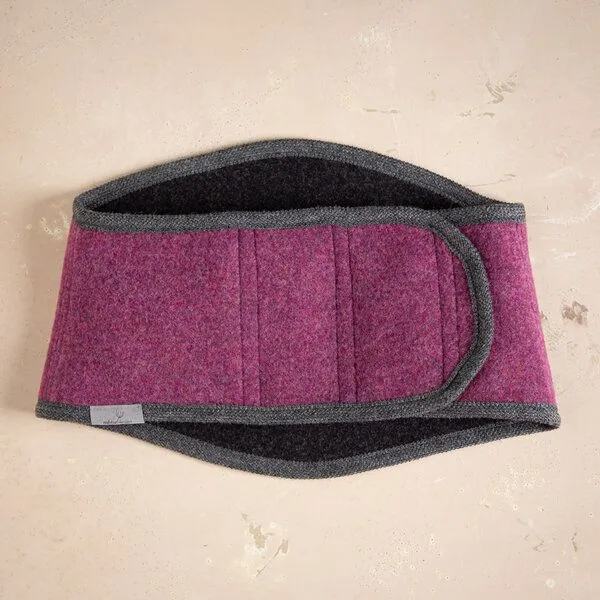 nahtur-design nahtur-design Rückenwärmer Komfort aus 100% Schurwolle | verschiedene Farben, Beere_01 (rosa), – Produktbild 1 von 4