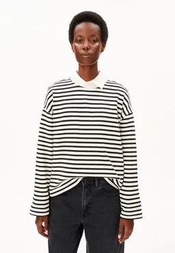 ARMEDANGELS ARMEDANGELS FRANKAA MAARLEN STRIPE Damen Sweatshirt aus Bio-Baumwolle – Produktbild 1 von 1