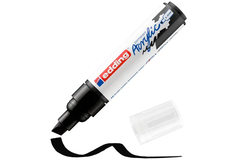 Edding Edding Acrylmarker "Acrylic 5000" Keilspitze, Schwarz, – Produktbild 1 von 2