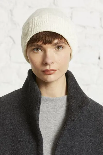 Wunderwerk Wunderwerk Beanie merino unisex, 108 wool white (creme), – Produktbild 1 von 2