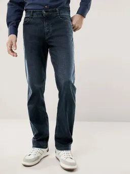 Walbusch 5-Pocket-Jeans Herren Flex 5-Pocket Jeans Comfort Fit bügelfrei TENCEL, bügelfrei, atmungsaktiv, Kurzgröße – Produktbild 1 von 1
