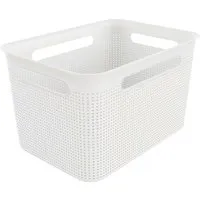 rotho rotho Aufbewahrungskorb "BRISEN" aus Recyclingkunststoff, 16 l, weiß – Produktbild 1 von 1