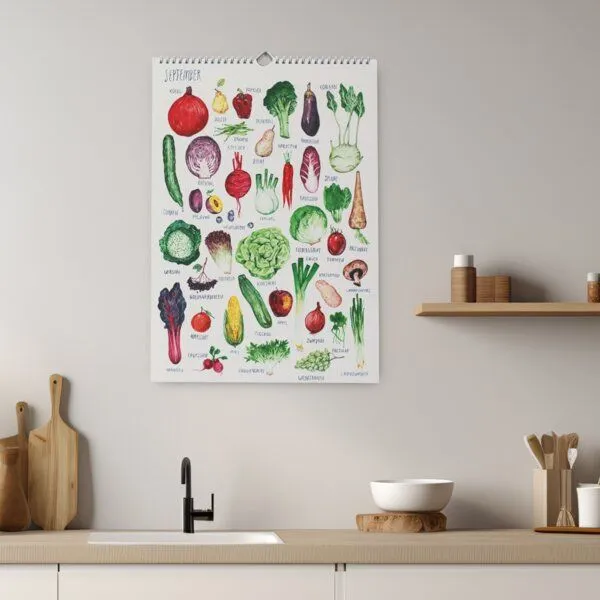 roots of compassion roots of compassion Saisonkalender von Pia Kraftfutter - 100 % Öko - saisonal, Obst, Gemüse, bio, Geschenk – Produktbild 1 von 4