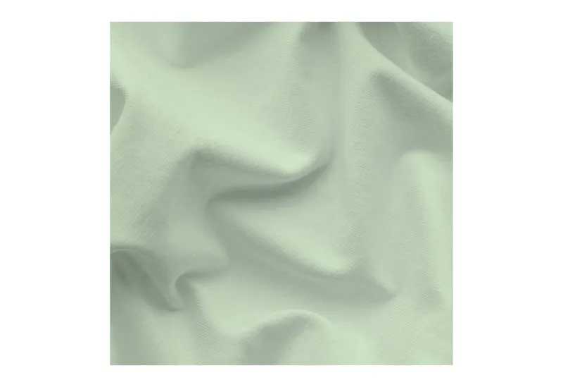 Schlafgut Schlafgut Spannbettlaken PURE Bio-Baumwolle mit Elasthan, 170 g/m², Bettlaken, Spannbetttuch, Jersey, Gummizug: rundum, (1 Stück), PREMIUM Laken für Matratzen bis 30cm Höhe, dehnbar blickdicht, straff, Grün, – Produktbild 3 von 5