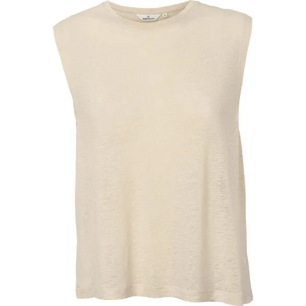 Basic Apparel Basic Apparel Tanktop ASHLY aus Bio-Leinen, Beige-summer-sand, – Produktbild 1 von 4