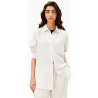 ARMEDANGELS ARMEDANGELS LINEN BLEND Damen Bluse aus Leinen-Mix, Oatmilk, – Produktbild 1 von 1