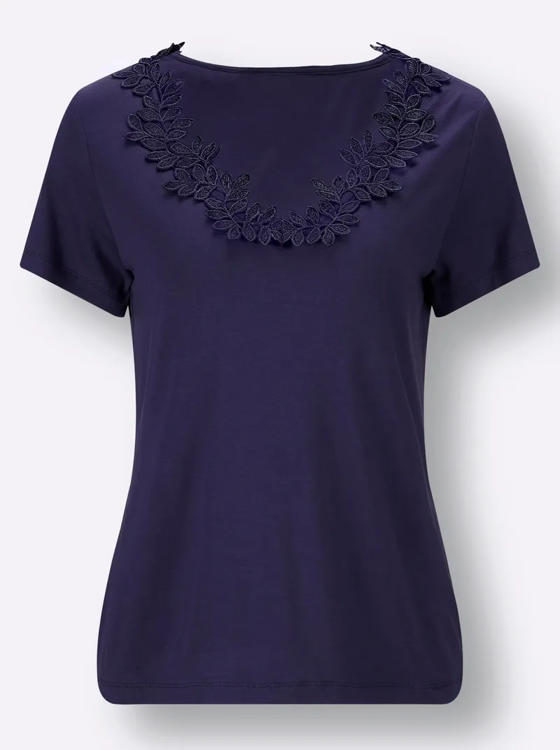 Witt Kurzarmshirt nachtblau, Nachtblau, – Produktbild 1 von 2