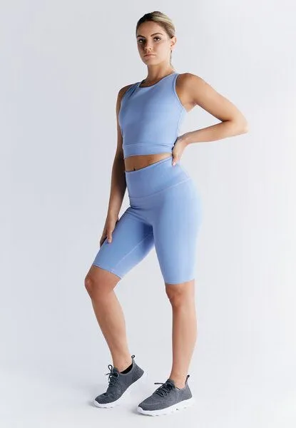 True North True North Damen Crop Top aus Bio-Baumwolle Bauchfreies Yogatops T1220, Grapemist, – Produktbild 4 von 4