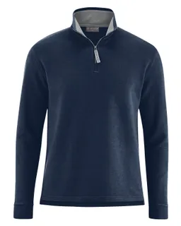 HempAge Hempage Herren vegan Sweatshirt In Marineblau – Produktbild 1 von 1