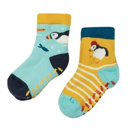 Frugi Frugi Stoppersocken Papageientaucher 2er Set Grippy Socks 2 Pack Puffin – Produktbild 1 von 1