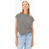 ARMEDANGELS ARMEDANGELS SLUB JERSEY STRIPE Damen T-Shirt aus Bio-Baumwolle, Black-oatmilk, – Produktbild 1 von 1