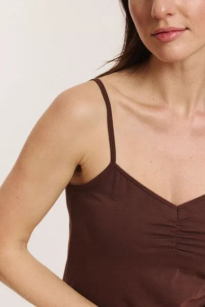 Tranquillo Top Minaa aus Biobaumwolle - shaved chocolate / L – Produktbild 5 von 5