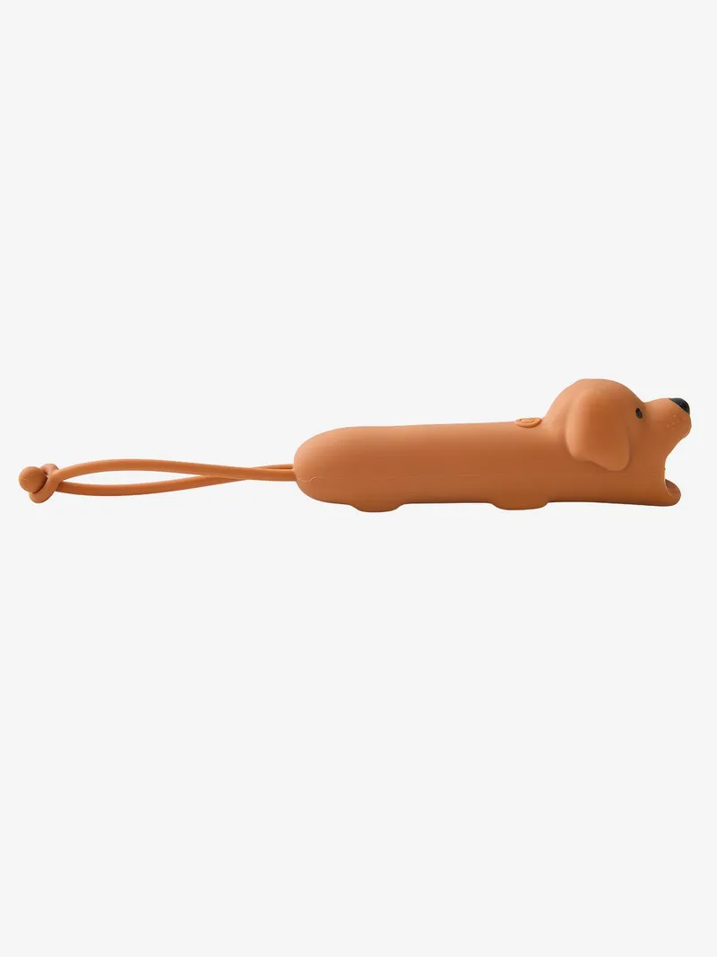 Vertbaudet Nachtlicht-Taschenlampe aus Silikon DACKEL Kinder, Karamell, – Produktbild 3 von 4