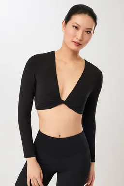 mandala MANDALA Damen vegan Top Support Longsleeve Schwarz – Produktbild 1 von 1