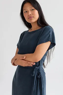 TWOTHIRDS TWOTHIRDS Damen vegan Kleid Comte Navy Lagoon – Produktbild 1 von 1