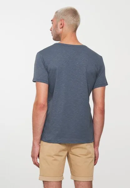 recolution Herren Slub T-Shirt aus Bio-Baumwolle - BAY - recolution, Dove blue (blau), – Produktbild 2 von 4