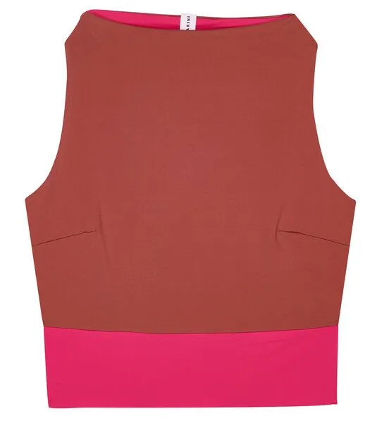MYMARINI MYMARINI Wendbares Surftop mit Shape-Effect aus ECONYL, Beere-braun, – Produktbild 4 von 4