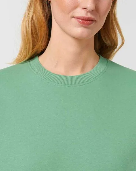 YTWOO YTWOO Lässiges Sweatshirt in Bio-Qualität, Pullover, Sweater, Unisex, Mintgrün, – Produktbild 4 von 4