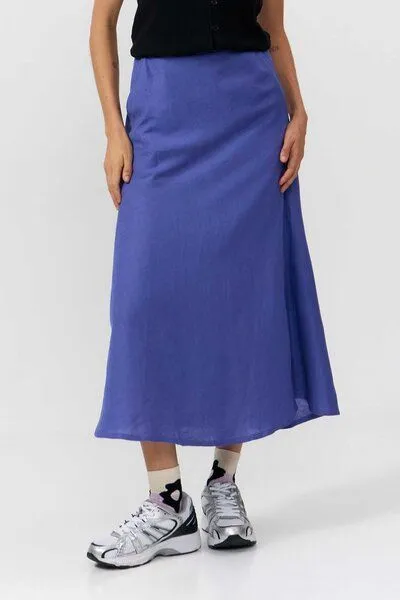SUITE13LAB Suite13lab Damen-Midirock BELEN, Mid blue(blau), – Produktbild 1 von 4