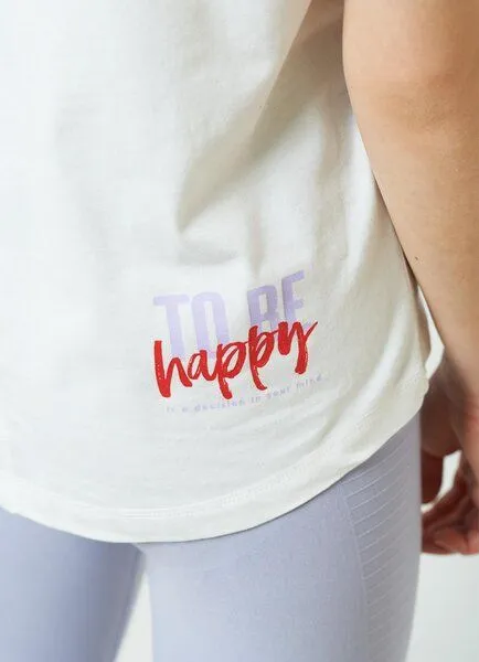 SPARKLES OF LIGHT SPARKLES OF LIGHT Boxy Shirt | HAPPINESS, Weiss, – Produktbild 3 von 3