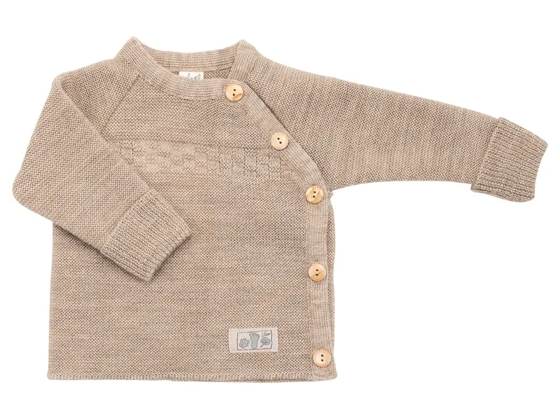 Lilano Lilano Babyjäckchen Bio-Schurwolle marine Gr.74/80, Blau, – Produktbild 2 von 2