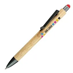 Penko PENKO® Bambus-Touchkugelschreiber Tahiti, Rot, – Produktbild 1 von 1
