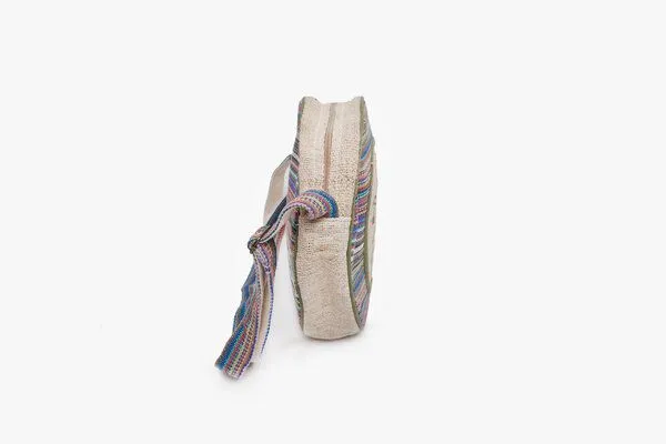 Himal Hemp Himal Hemp HH Einhorn Umhängetasche rund aus wildem Hanf und Baumwolle, Bunt, – Produktbild 3 von 4