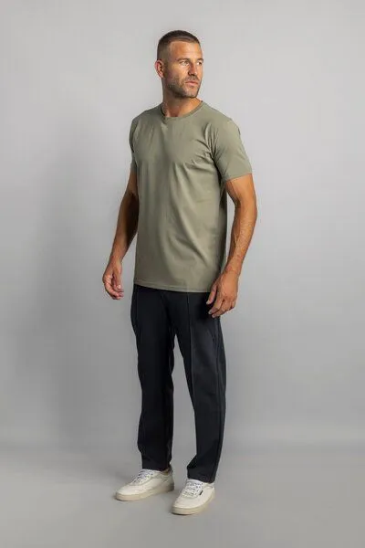 DIRTS dirts Premium Blank T-Shirt SLIM, Dusty olive, – Produktbild 1 von 5