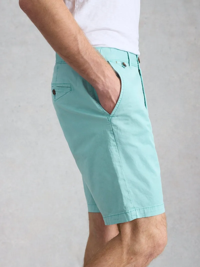 White Stuff Chino-Shorts aus Bio-Baumwolle - 34/R, Hellblau, – Produktbild 1 von 4