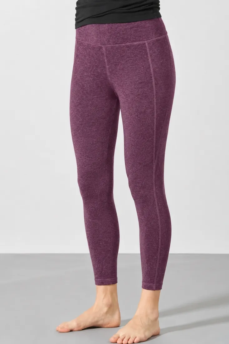 HempAge Hempage Damen vegan Yoga Leggings Meliert Lila, Violett, – Produktbild 2 von 2