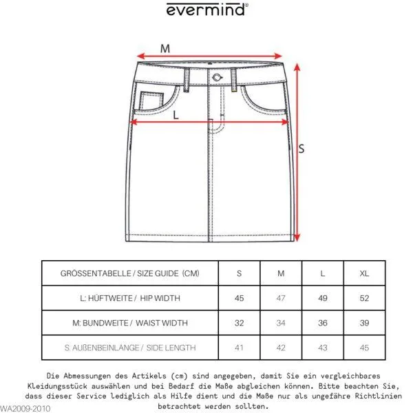 Evermind Evermind W's Skirt-WA2009, Light slate blue, – Produktbild 1 von 5