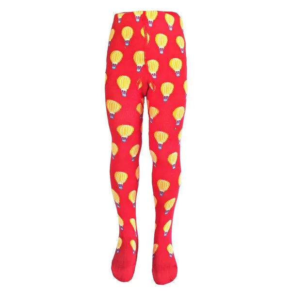 BLS Organic BLS Organic Kinderstrumpfhose mit Ballon-Design, Rot, – Produktbild 1 von 1