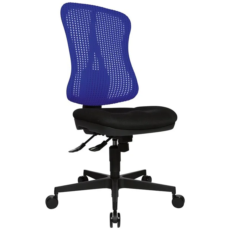 Topstar Topstar Bürodrehstuhl "Head Point SY" ohne Armlehnen blau – Produktbild 2 von 3
