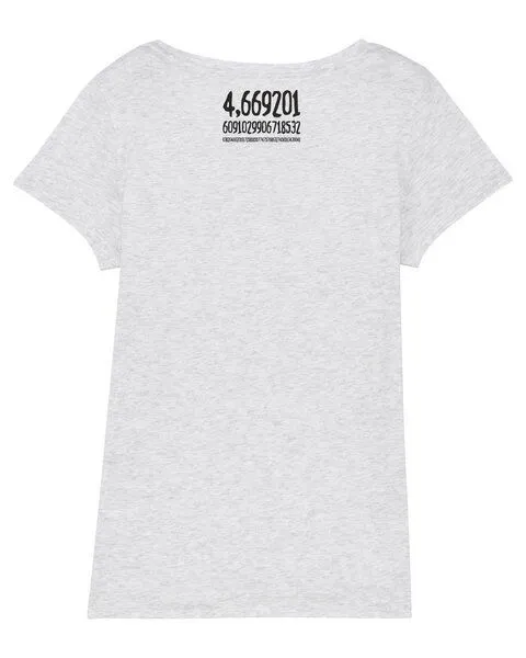 UNIPOLAR UNIPOLAR Mathematik T-Shirt | Bifurkation, Cream heather grey, – Produktbild 2 von 2