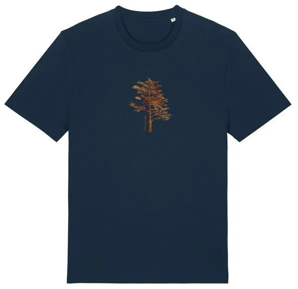 Kultgut Kultgut Artdesign - Biofair - Klassik Shirt / Wertschätzung Tree, Darkblue, – Produktbild 1 von 4