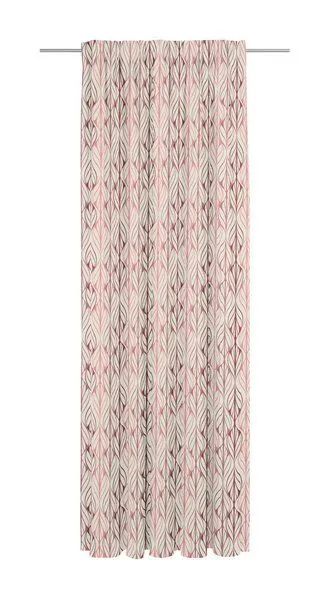 Nature by Adam Nature by Adam Vorhang aus Leinen und Bio-Baumwolle - Made in Germany - Wave, Rot, – Produktbild 8 von 8
