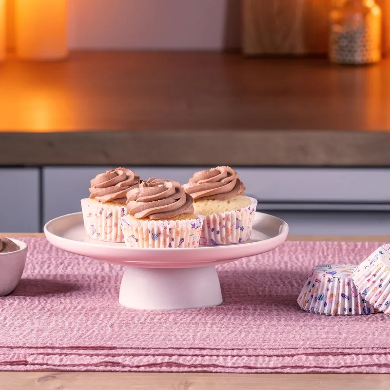 ZENKER Zenker Muffinförmchen Happy Bithday, Ø5cm, 50 Stk. – Produktbild 2 von 3