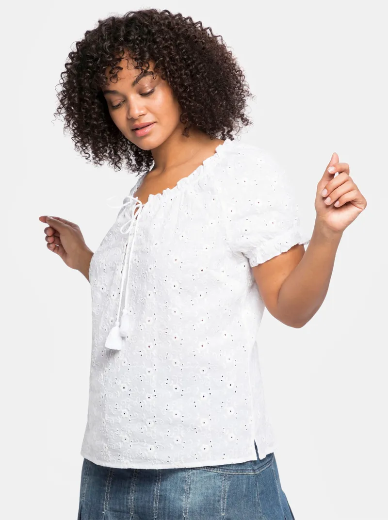 sheego by Joe Browns Tunika, Weiß, – Produktbild 2 von 3
