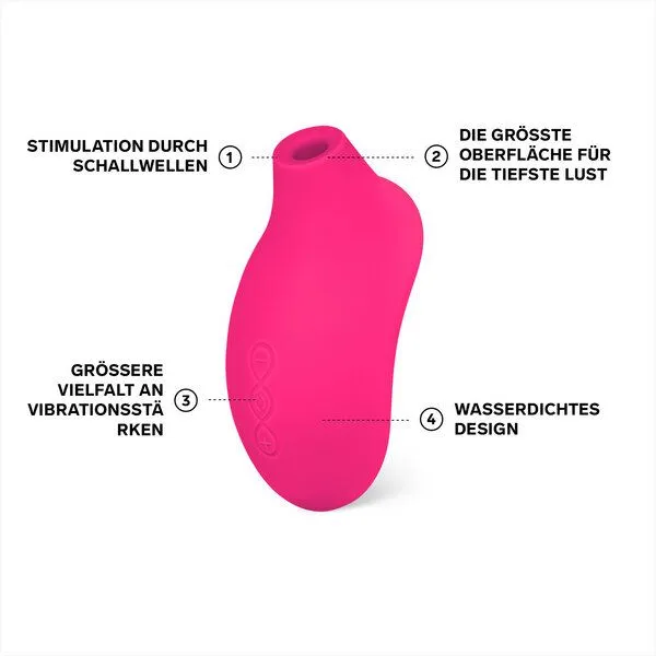 LELO Klitoris-Stimulator mit Schallwellen - LELO SONA 2, Cerise, – Produktbild 2 von 4