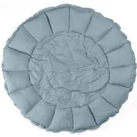 play&go 3-in-1 Krabbeldecke, Nestchen, Aufbewahrung Bio-Baumwolle blau Durchmesser ca. 130 cm – Produktbild 1 von 1