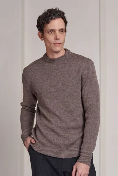 About Companions About Companions Pullover Morten Eco Merino, Braun (melange taupe), – Produktbild 2 von 4