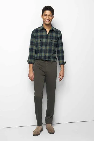 M 5 BY MEYER M 5 BY MEYER Sportliche Chino im Jersey Look, Grün (oliv), – Produktbild 8 von 8