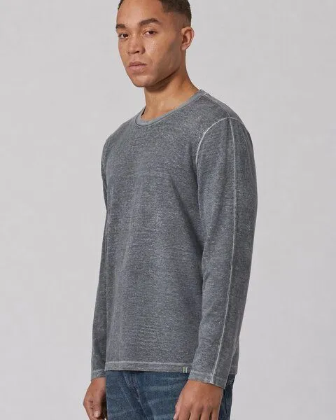 HempAge HempAge Herren Langarmshirt Hanf/Biobaumwolle Casual Fit, Shale (grau), – Produktbild 1 von 4