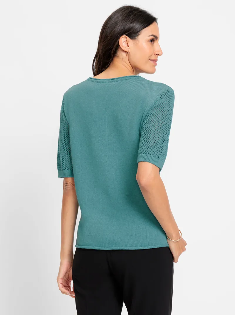 Witt Kurzarmpullover, Ozean, – Produktbild 1 von 2