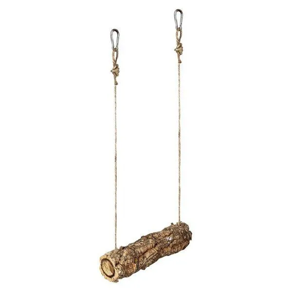 Kork-Deko Kork-Deko Naturkork-Ast als Vogel-Schaukel | Kork-Sitzstangen als Schaukel | ⌀ 2,5 - 5 cm – Produktbild 3 von 6