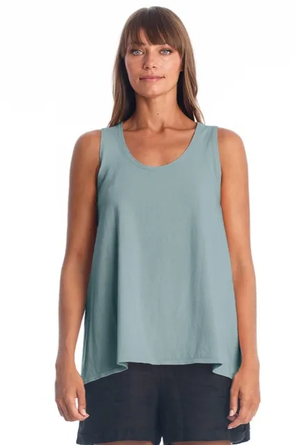 RAVENS VIEW IBIZA RAVENS VIEW IBIZA Damen vegan Top Easy Chinois Grün, Grün, – Produktbild 1 von 1